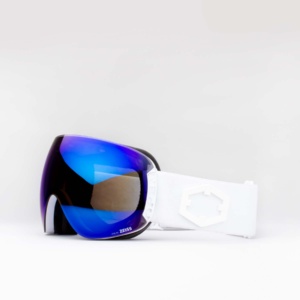 Open Ski Goggles Blue MCI Lens White Color